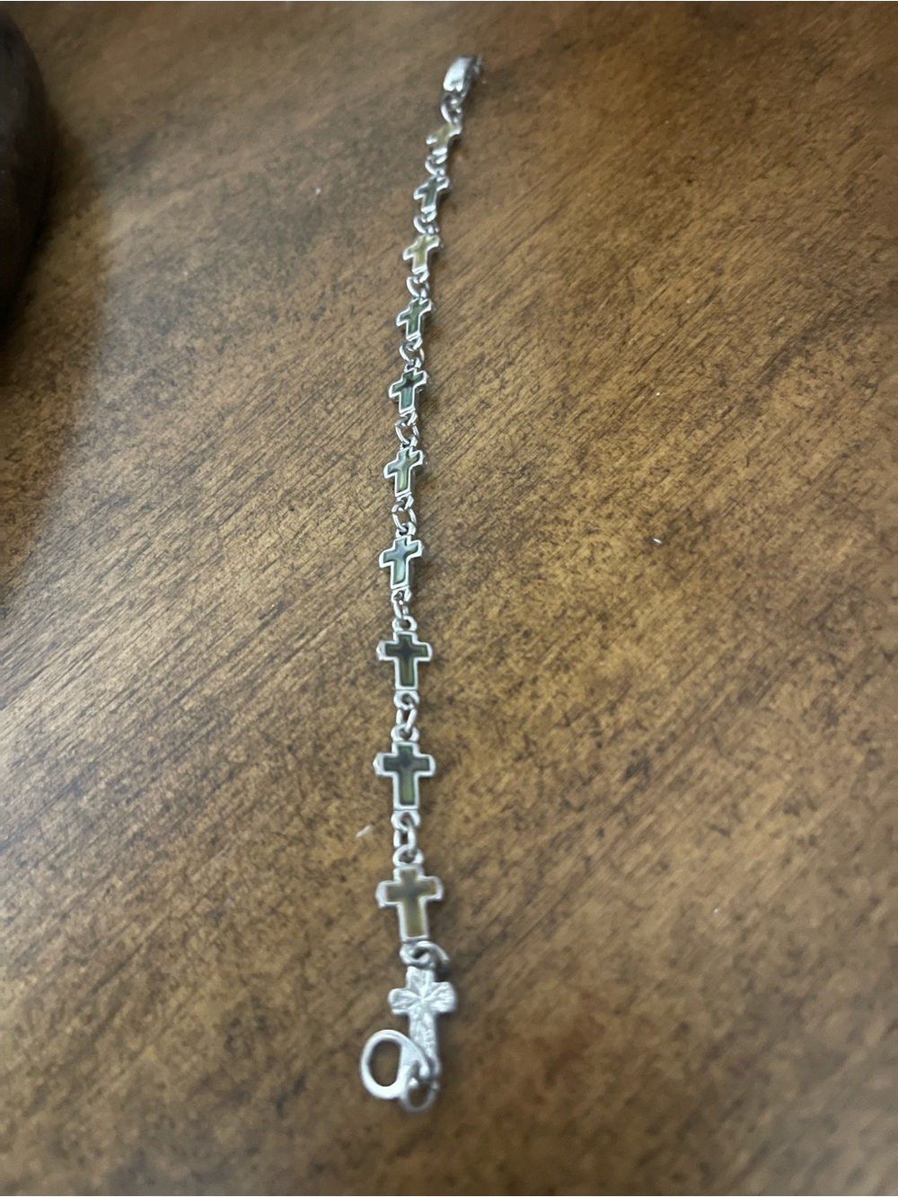 Source Unknown Silver Cross Link Bracelet - Silver